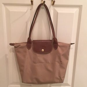 Tan Longchamp Tote